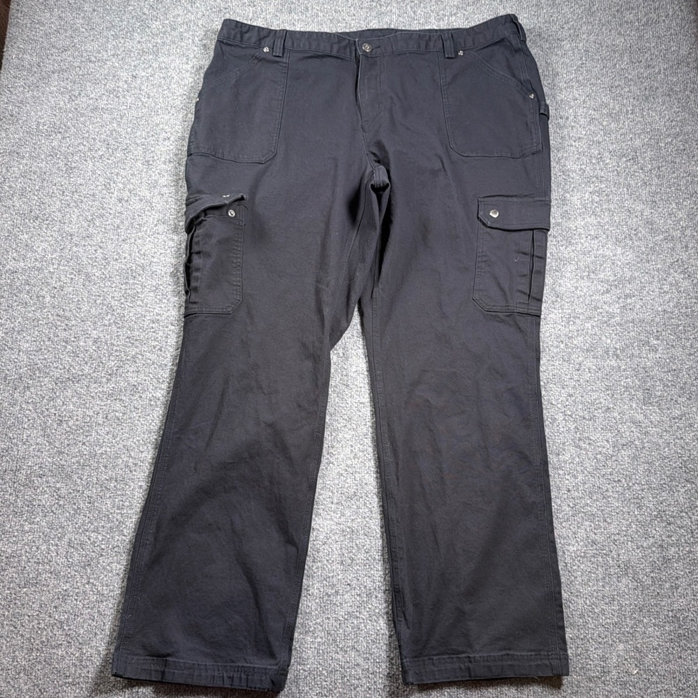 Duluth Trading Co Curvesetter Waistband Pants Womens 20W x 33 Black Workwear
